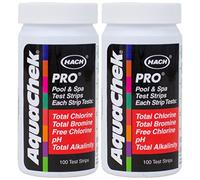 Aquachek 511710 Pro Lot de 100 bandelettes de test 5 en 1 pour piscine