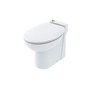 Aquacompact Start - WC a poser avec Broyeur Intégré|Broyeur par râpe en acier inoxydable|Double chasse économique|WC broyeur Compact|Fabrication Française