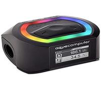 Aquacomputer 53293 Capteur de débit Haut débit Next, OLED, 2 x G1/4, RGBpx - Noir