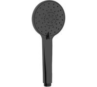 AquaCraft 130 Pommeau de douche rond noir mat 100 mm I Pommeau de douche avec 5 types de jet Pluie Swirl Massage I Économie d'énergie 9 l/min I Easy-to-clean I Douche de pluie universelle