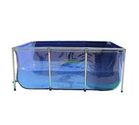 Aquaculture Aquarium en toile PVC avec cadre en acier Panneau de visualisation Piscine pour Aquaculture Extérieure et étang