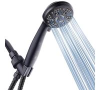 AquaDance Douchette à main haute pression en bronze huilé à 6 réglages avec tuyau pour une expérience de douche ultime