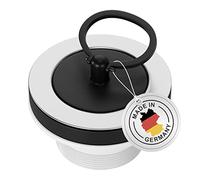 AQUADE 423-AQ Bonde de vidage ½ x 44 mm Ø 70 mm avec bouchon et anse en acier inoxydable pour évier de cuisine, évier de cuisine, bouchon de vidange, Ø 70 mm