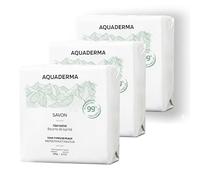 Aquaderma Savon Solide Verveine & Beurre de Karité BIO Lot de 3x100g - 98% Origine Naturelle & Made in France - Protection & Douceur - Tous Types de Peaux