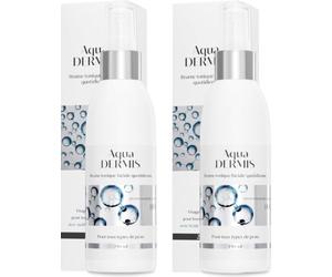AquaDERMIS Tonic-Mist 150 ml - Pack Duo Économique (2 × 150 ml) | Lotion Tonique Visage en Spray à l’Acide Hypochloreux (HO rume Apaisante et Hydratante pour Peaux Sensibles et à Imperfections