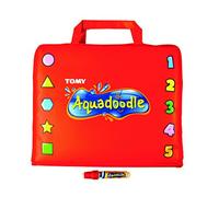 AquaDoodle Valisette de Dessin à Eau Rouge - Dessin sans Taches, 18 Mois+ | Malette Dessin à Eau Enfant - Jeu de Voyage, Tablette Dessin Magique, Stylo à Eau, Loisir Créatif, Cadeau Bébé Dès 18 Mois