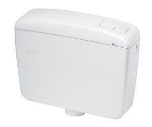 AQUAE SPK1000 Réservoir de Chasse WC à Sac à Dos, 2 Touches Complet, Blanc