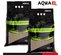 Aquael 2 x 10 kg Aqua Decoris Sable de Quartz 0,4 - 1,2 mm Substrat Aquarium