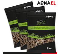 Aquael 3 x 2 kg Aquascape Décoris Gravier Natural Coloré 5-10 mm