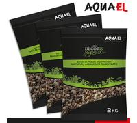 Aquael 6 x 2 kg Aqua Decoris Kies Naturel Coloré 3 - 5 mm