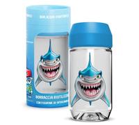 Aquafigure, Gourde réutilisable, sans BPA, bouteille et figurine 3D, lavable au lave-vaisselle, personnalisable avec figurines 3D thématiques (Emoji, Dinosaures et autres) - Capacité 330 ml - Couleur