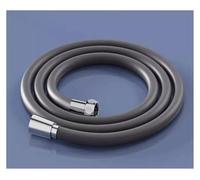 AquaFlex - Tuyau de douche en silicone 1,5/2 m - Tuyau haute pression, flexible et anti-vent, latex renforcé - Anti-explosion - Avec joint universel G1/2" - Convient pour tête de douche (blanc, 2 m)