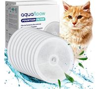 Aquafloow 10 pièces filtre fontaine pour chats, Filter Unit 3.0 résine et charbon actif fontaine pour chats compatible avec Petkit Eversweet 1,85L et 2L/1.8L