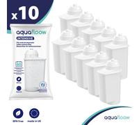 Aquafloow 10x filtres à eau de rechange pour machine à café Siemens | Compatible avec Siemens EQ Serie, EQ TZ70003, | Filtre à eau de rechange Brita Intenza