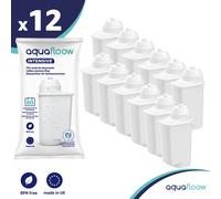 Aquafloow 12x filtres à eau de rechange pour machine à café Siemens | Compatible avec Siemens EQ Serie, EQ TZ70003, | Filtre à eau de rechange Brita Intenza