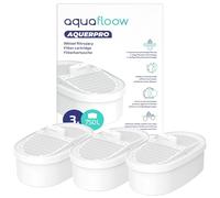 Aquafloow 3 cartouches filtrantes pour carafes filtrantes Waterdrop | Capacité de filtration 750 L, filtration en 7 étapes | Compatible avec WD-WFD-24, WD-PT-05P, WD-PT-07W et WD-WFD-40