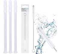 Aquafloow 3x tube d'aspiration du lait transparent 15,7cm pour DeLonghi + brosse de nettoyage