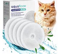 Aquafloow 5 pièces filtre de fontaine pour chats, Filter Unit 3.0 résine et charbon actif Fontaine à eau pour chats et chiens compatible avec Petkit Eversweet 1,85L et 2L/1.8