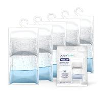 AquaFloow 5x210G Déshumidificateur suspendu, Absorbeur d'humidité pour placard, Déshumidificateur suspendu Anti-humidité, Sac déshydratant résistant à l'humidité