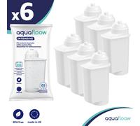 Aquafloow 6x filtres à eau de rechange pour machine à café Siemens | Compatible avec Siemens EQ Serie, EQ TZ70003, | Filtre à eau de rechange Brita Intenza