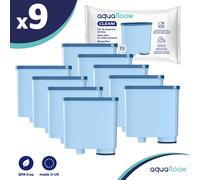 Aquafloow 9x filtres à eau CLEANI pour machines à café automatiques Saeco et Philips | Compatible avec Philips AquaClean CA6903/10 CA6903/22 CA6903