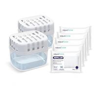 Aquafloow Absorbeur d’Humidité 2x Déshumidificateur 4x Recharges | Granulés 280g Sachets Recharge Déshumidificateur d’Air Anti Humidité Moisissure Odeurs Désagréables