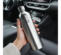 Aquafloow Bouteille en Acier Inoxydable pour Machine à Eau Gazeuse - Bouteille de Remplacement 0,8 L Sans BPA, Gourde Réutilisable pour Eau Pétillante et Carbonateur, Acier Durable