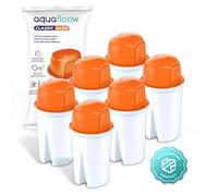 Aquafloow ClassicHard Cartouches de Filtre À Eau | Réduit du Calcaire, le Fluorure, le Chlore | pour Aquaphor B15 Standard, Dafi Classic, Brita Classic, Laica, Les Filtres Nettoient L'eau - 6 Pièces