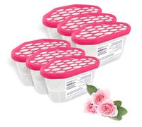 Aquafloow Déshumidificateur 400 ml, Réduit l'humidité de l'air, 6 Pièces ROSE | Neutraliseur d'odeurs, Absorbeur d'humidité pour Cuisine, Placard, Salle de Bain et Bureau