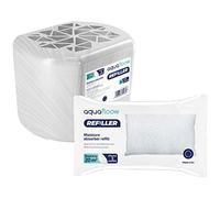 Aquafloow Déshumidificateur avec 1x250g Sacs de Recharge Granulés | Blanc Déshumidificateur Absorbeur d'Humidité, Réduit la Moisissure | Déshumidificateur sans Électricité avec Granulés Rechargeables