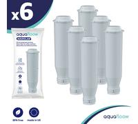 Aquafloow filtre à eau compatible avec Krups, convient à de nombreux modèles de Krups, Siemens, Bosch, AEG, Tefal, Neff, Gaggenau, pack de 6