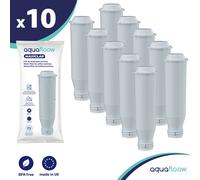 Aquafloow filtre à eau compatible avec Krups, convient à de nombreux modèles de Krups, Siemens, Bosch, AEG, Tefal, Neff, Gaggenau, pack de 10