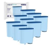 Aquafloow Filtre à Eau Compatible avec Philips® et Saeco® AquaClean® CA6903/10 & CA6903/22, LatteGo® 2200/3200/5400 - Cartouche Filtrante Anti-Calcaire pour Machine à Café Automatique (9x)