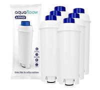 Aquafloow Filtres à eau DLSC002, Filtre à eau Cartouche à Charbon Actif Compatible avec Machines à café ECAM, ESAM, ETAM, BCO, EC (Lot de 6)