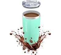 Aquafloow Gobelet thermique 500 ml en acier inoxydable Gobelet isolant to go Gobelet à café Boissons chaudes 100% anti-fuite & étanche 6h chaud Travel Mug sans BPA