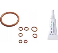Aquafloow kit d'entretien joint d'étanchéité O-Ring kit de joints d'étanchéité pièce de rechange + graisse pour le groupe d'infusion adapté à Saeco Philips LatteGo