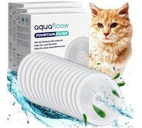 Aquafloow Lot de 15 Élément Filtrant, Filtre à Eau pour Petkit Eversweet 2s 3 3 PRO Solo 2 Solo SE - filtration 3 étapes