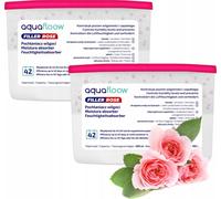AquaFloow Refiller Absorbeur d'humidité 400 ml - Rose - 2 pièces | Absorbeur d'humidité pour les pièces | Absorbeur d'humidité parfumé pour les salles de bain | Absorbeur d'humidité pour éviter la moi