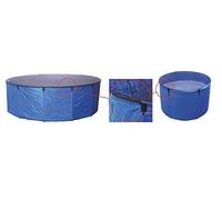 Aquaforte Bol à Koï Flexible, 120 cm X H 60 cm, env. 680 Litres, Pliable, Facile à Installer, Sac de Rangement et Filet de Couverture Amovible Inclus, Idéal pour Le Déplacement de Vos Poissons