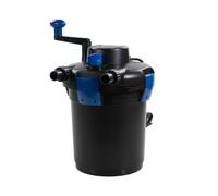 AquaForte GPF-1500 (9 Watt) Filtre sous pression, Puissance 9 Watt, Tension 230V, Entrée/Sortie 19/25/33mm, Débit recommandé 4.000 l/h, Convient aux bassins d'agrément jusqu'à 3.000 litres