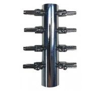 AquaForte luftverteiler pour bougies 9 mm de tuyau 8 sorties avec coq (gris)