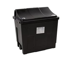 AquaForte MBF-200 Filtre multi-chambres, Taille 40 * 28 * 40 cm, Capacité max. Volume du bassin 8 m³ sans poissons, Max. Débit 6 m³/h, Convient pour différents médias de filtration