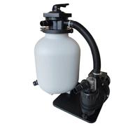 AquaForte Sandfilter Set SQ-300, Capacité de filtration 19 L, Matériau de filtration 20 kg (sable), Max. Débit 7,5 m3 p/h, 250 Watt, Max. Taille du bassin 24,5 m3, Équipé d'une vanne 6 voies en haut