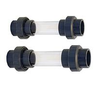 Aquaforte Verre de Regard avec Raccord 33 50 mm Accessoires D'Installation, Gris, 27.0 X 8.0 X 8.0 cm