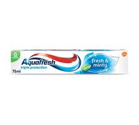 Aquafresh Dentifrice au fluorure frais et menthe, triple protection, reconstruit la force de l'émail, aide à protéger les gencives* et rafraîchit l'haleine, 75 ml