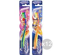 Aquafresh Lot de 12 brosses à dents Flex Junior de 7 ans hygiène et soin des dents