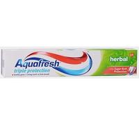 Aquafresh Triple Protection Dentifrice à base de plantes Bouclier les dents contre les acides de sucre, Comprehensive 24 heures anti-caries 75 ml x 3 (lot de 3)