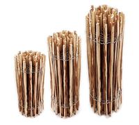 Aquagart Clôture à lattes - 5 m de longueur - 120 cm de haut - Bois de noisette durable - Rustique - Marron