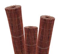 Aquagart Tapis en osier 5 m x 100 cm I Brise-vue en osier I Brise-vue naturel pour jardin, balcon et terrasse I Clôture en osier avec tension métallique I Clôture brise-vue