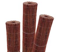 Aquagart Tapis en osier 5 m x 120 cm I Brise-vue en osier I Brise-vue naturel pour jardin, balcon et terrasse I Clôture en osier avec tension métallique I Clôture brise-vue